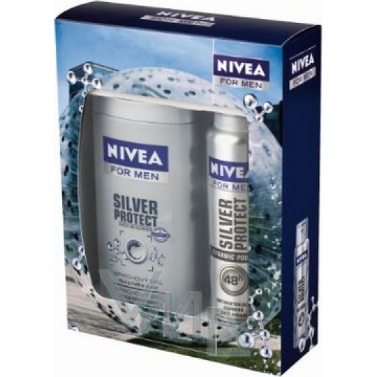 Nivea Men Kazsilverl sprchový gel 250 ml + antiperspirant sprej 150 ml kosmetická sada