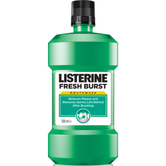 Listerine Freshburst ústní voda antiseptická redukuje zubní plak 250 ml