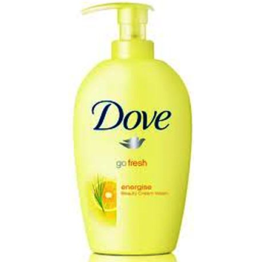 Dove Go Fresh Energize Grep & Citronová tráva tekuté mýdlo s dávkovačem 250 ml