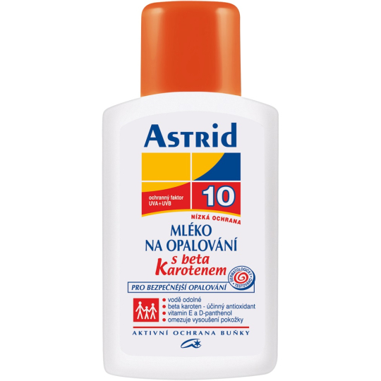 Astrid F10 Beta-karoten Mléko na opalování 200 ml