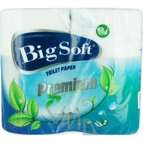 Big Soft Premium parfémovaný toaletní papír 2 vrstvý 4 x 200 útržků