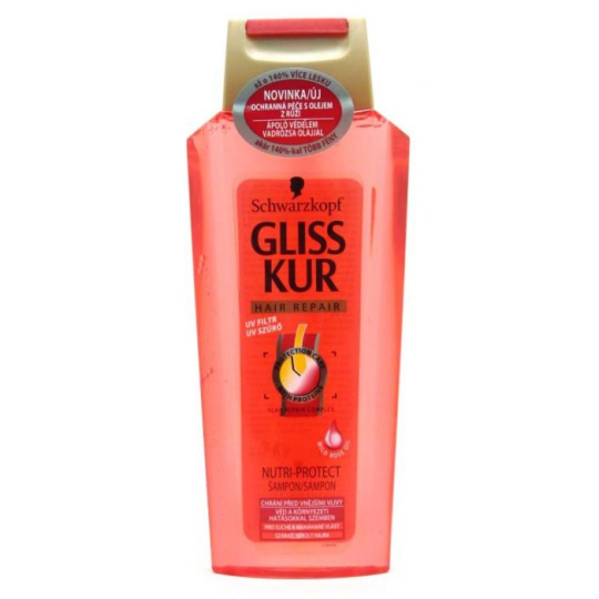 Gliss Kur Nutri Protect regenerační šampon na vlasy 250 ml