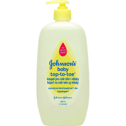Johnsons Baby Top-to-toe koupel pro celé tělo i vlásky pumpička 500 ml