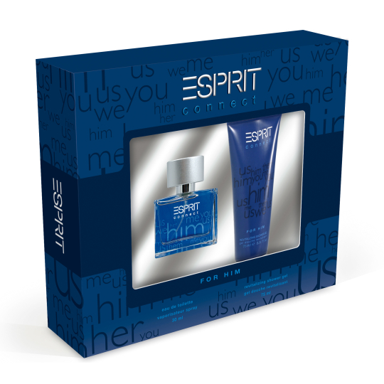 Esprit Connect for Him toaletní voda 30 ml + sprchový gel 75 ml, dárková sada