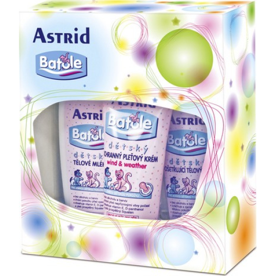 Astrid Batole tělové mléko 200 ml + tělový olej 200 ml + pleťový krém 75 ml, kosmetická sada