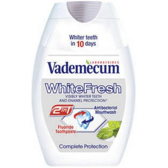 Vademecum White Fresh 2v1 zubní pasta a ústní voda v jednom 75 ml