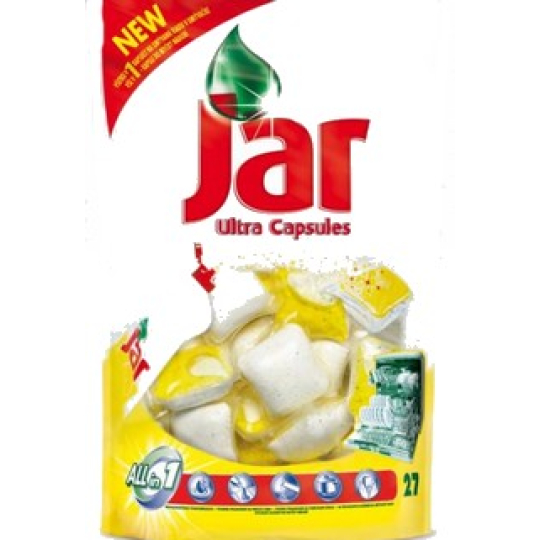Jar Lemon Ultra Capsules Polštářky do myčky nádobí 27 kusů