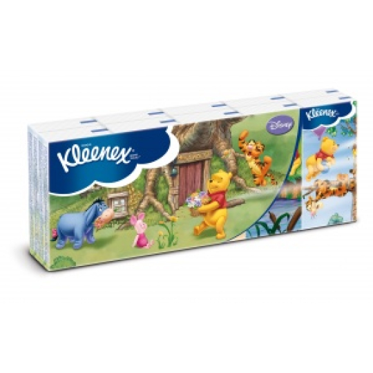 Kleenex Disney hygienické papírové kapesníky 3 vrstvy 10 x 10 kusů