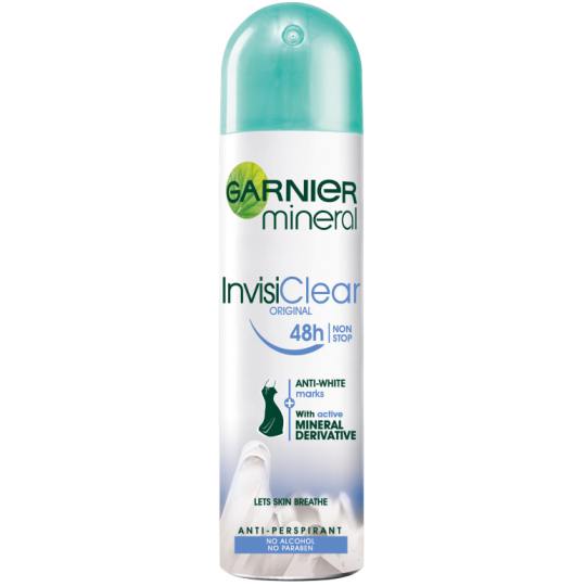 Garnier Mineral InvisiClear deodorant sprej pro ženy 150 ml