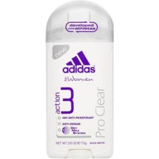 Adidas Action 3 Pro Clear antiperspirant deodorant stick pro ženy 45 g
