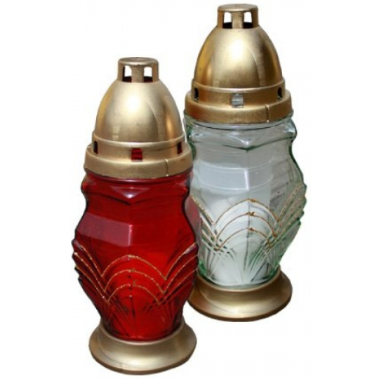 Rolchem Lampa skleněná Střední 21 cm různé barvy, Z-16