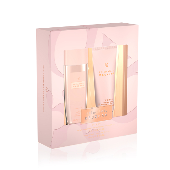 David Beckham Intimately parfémovaný deodorant sklo pro ženy 75 ml + sprchový gel 75 ml, kosmetická sada