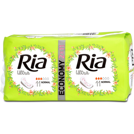 Ria Ultra Silk Normal hygienické vložky 2 x 11 kusů