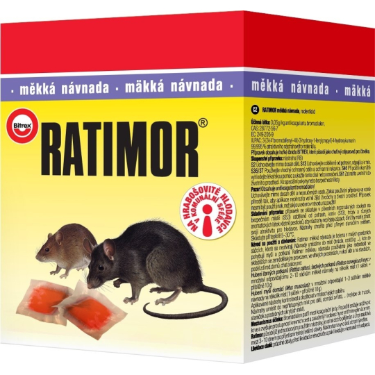 Ratimor měkká návnada na hubení hlodavců 250 g