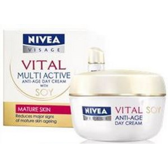 Nivea Visage Vital Multi Active Sója denní krém proti vráskám 50 ml