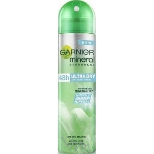 Garnier Mineral Ultra Dry Invisible Anti-White Marks deodorant sprej pro ženy 150 ml