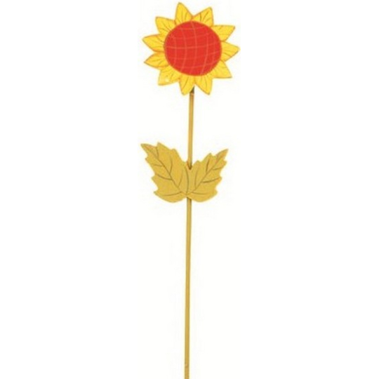 Slunečnice na pružince žlutá zápich 28 cm