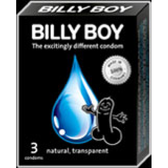 Billy Boy kondom přírodní lubrikovaný 3 kusy