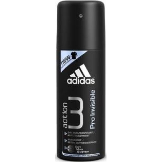 Adidas Action 3 Pro Invisible antiperspirant deodorant sprej pro muže 150 ml