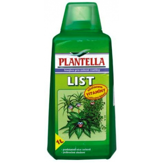 Plantella List tekuté hnojivo pro zelené rostliny 1 l