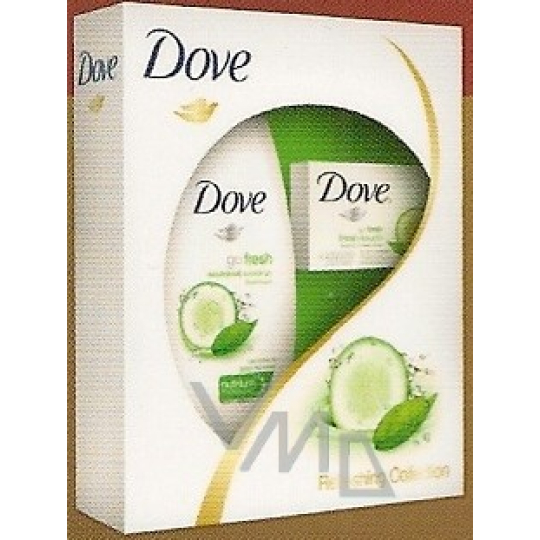 Dove Go Fresh Touch Okurka & Zelený čaj sprchový gel 250 ml + toaletní mýdlo 100 g, kosmetická sada
