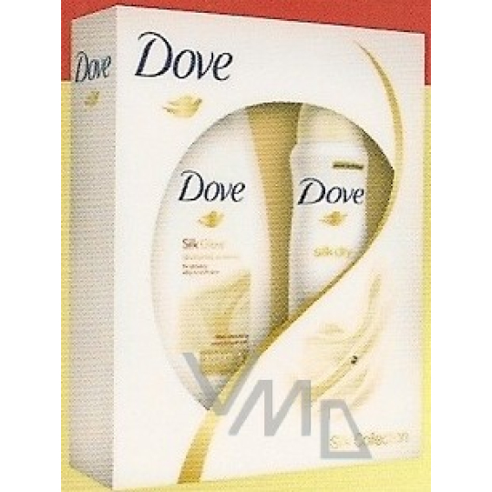 Dove Silk deodorant sprej 150 ml + sprchový gel 250 ml, kosmetická sada