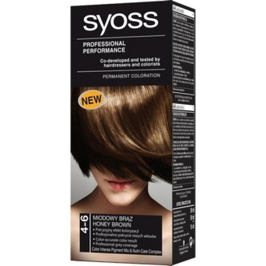 Syoss Professional barva na vlasy 4 - 6 medově hnědý