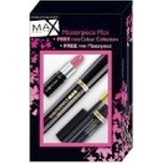 Max Factor Masterpiece Max řasenka + mini Colour Collections + mini řasenka kosmetická sada