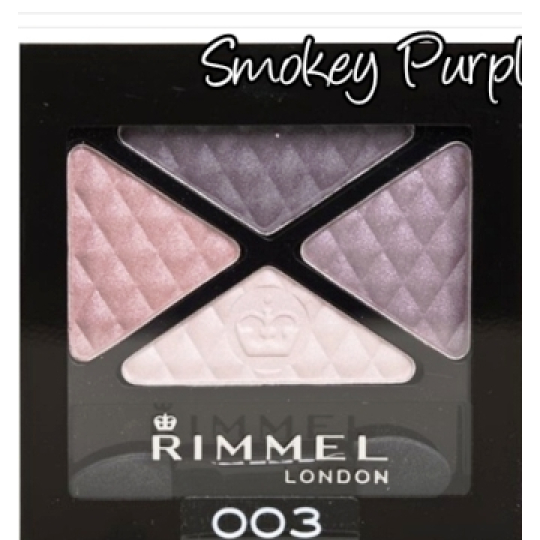 Rimmel London Glam Eyes quad oční stíny 003 Smokey Purple 4 g