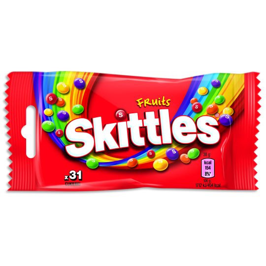 Skittles Fruits ovocné žvýkací bonbony 38 g