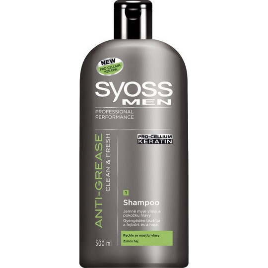 Syoss Men Anti-Grease Clean & Fresh šampon na vlasy pro každý den 500 ml