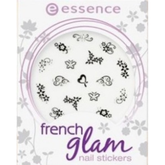 Essence Nail Art French Glam Nail Stickers nálepky na nehty 25 kusů