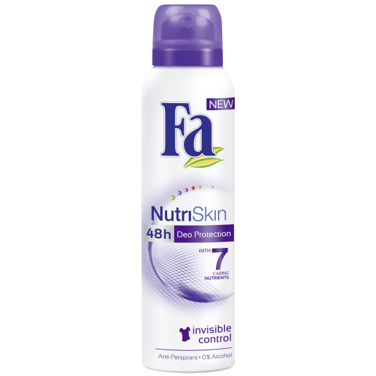 Fa NutriSkin Invisible Control antiperspitant deodorant sprej pro ženy 150 ml