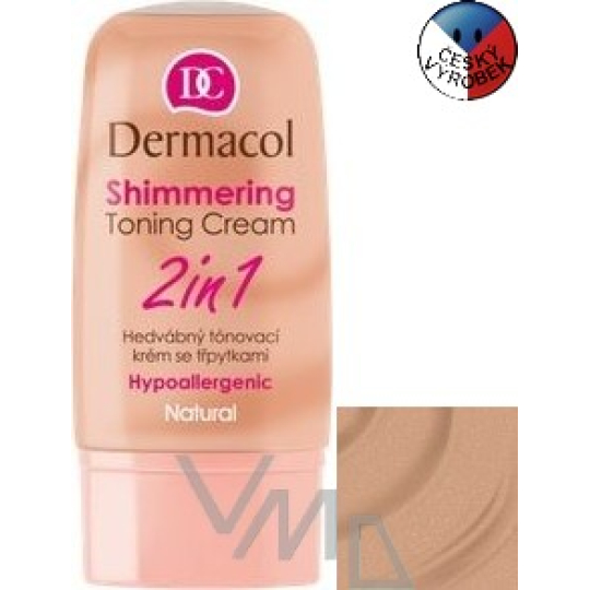 Dermacol Shimmering Toning Cream 2v1 Bronze tónovací krém 30 ml