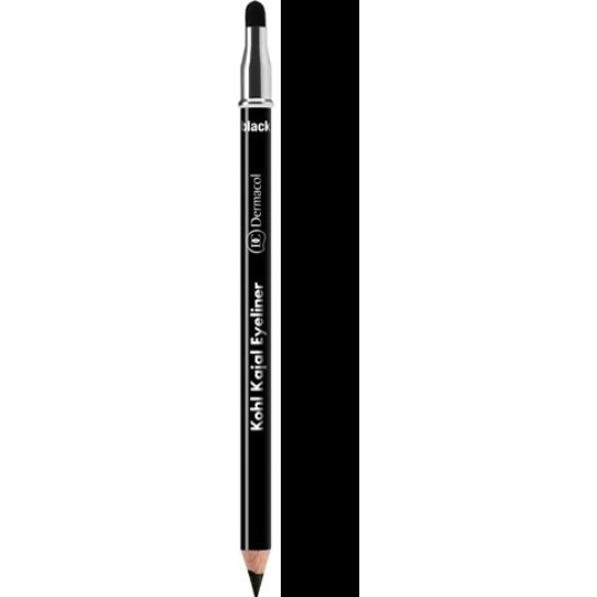 Dermacol Eyeliner & Eye Shadow 2v1 kajalová tužka a oční stíny Black 1,6 g