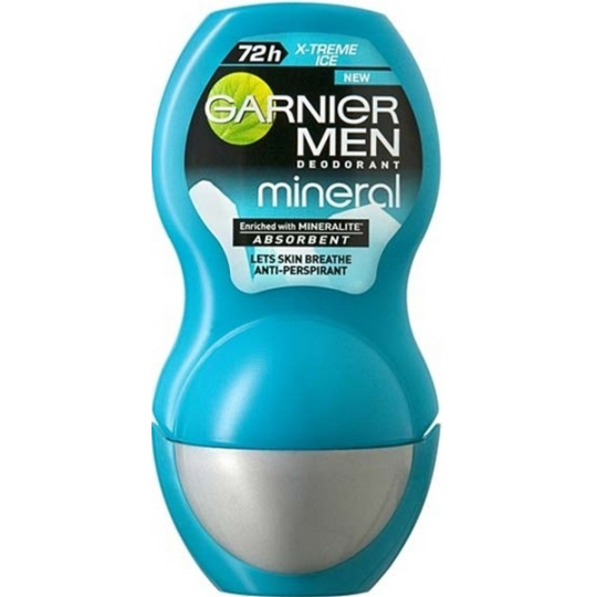 Garnier Men Mineral X-Treme Ice kuličkový antiperspirant deodorant roll-on pro muže 50 ml