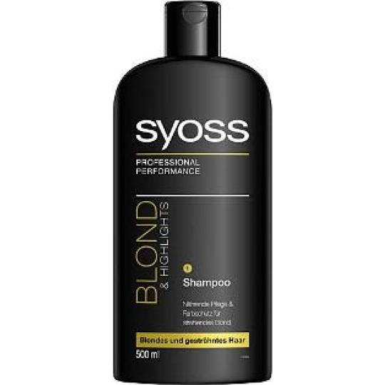 Syoss Blond & Highlights šampon pro blond a melírované vlasy 500 ml