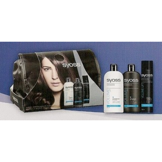 Syoss Volume Lift šampon + kondicionér + lak na vlasy + taška, kosmetická sada