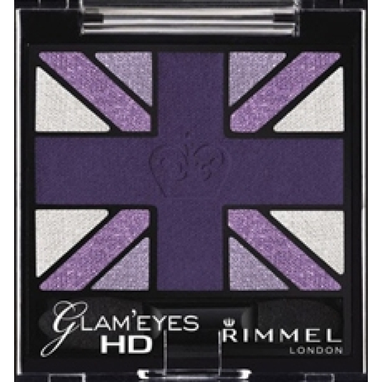 Rimmel London Glam Eyes HD Eyeshadow oční stíny 006 Purple Reign 2,5 g