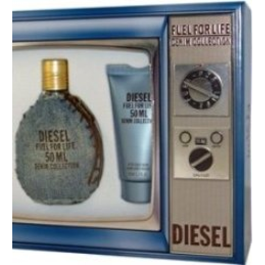 Diesel Fuel for Life Denim Collection Homme toaletní voda 50 ml + sprchový gel 200 ml, kosmetiská sada