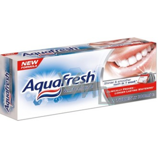 Aquafresh White & Shine zubní pasta 2 x 100 ml, duopack