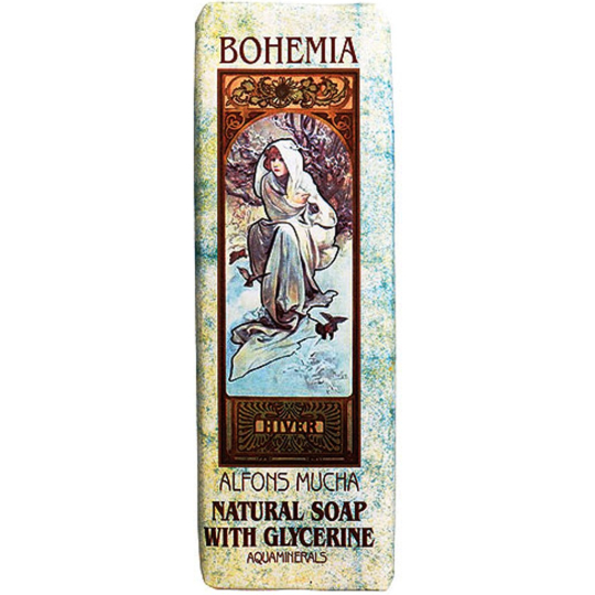 Bohemia Gifts Alfons Mucha Aquaminerál s glycerinem toaletní mýdlo 125 g