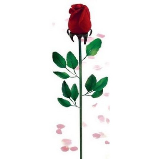 Růže aromatizovaná z hedvábného peří Princes červená 1 kus