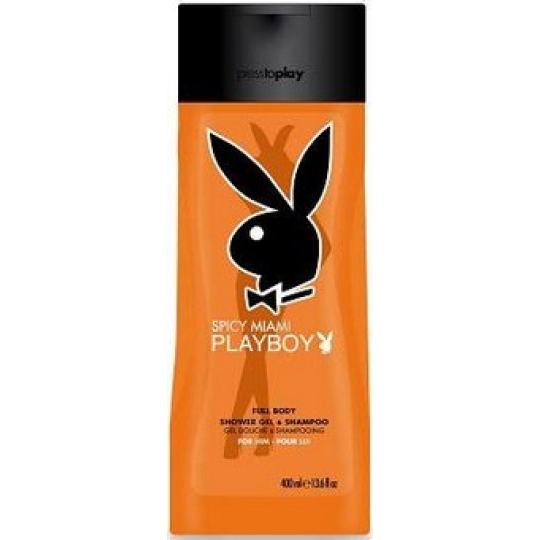 Playboy Miami Spicy Orange 2v1 sprchový gel a šampon pro muže 250 ml