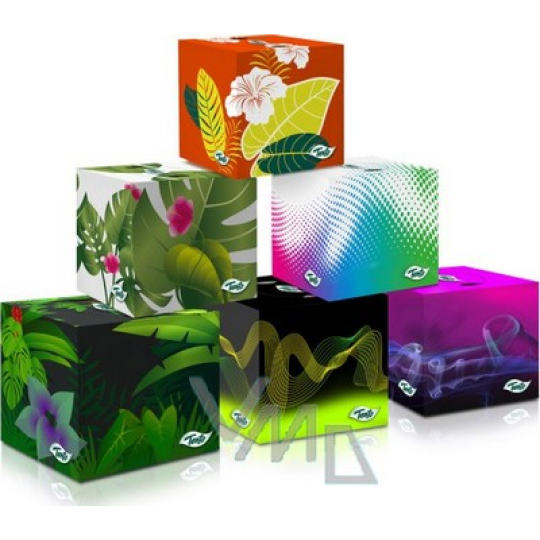 Tento Jungles kosmetické kapesníky box 60 útržků různé vzory 1 kus
