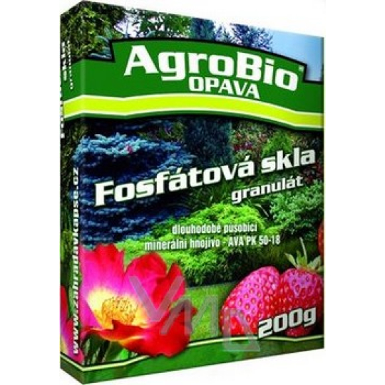 AgroBio Fosfátová skla dlouhodobě působící minerální hnojivo granulát 200 g