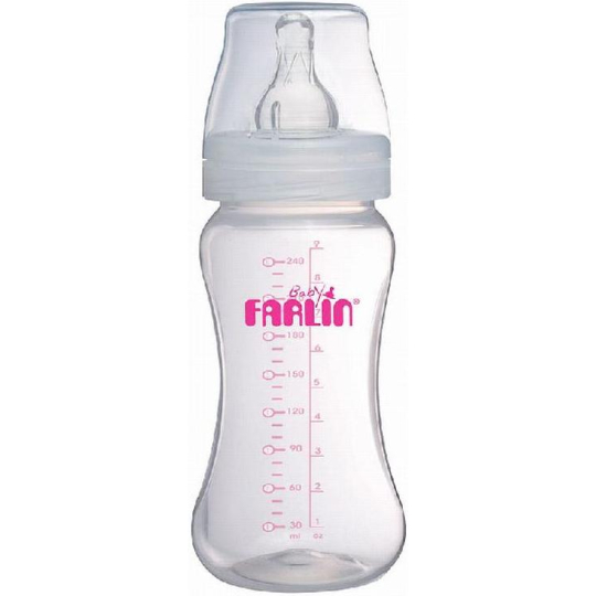 Baby Farlin Kojenecká láhev s širokým hrdlem 3+ měsíců 270 ml PP-805-2