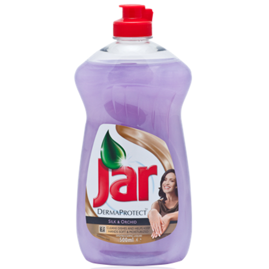 Jar DermaProtect Silk & Orchid Prostředek na ruční mytí nádobí 500 ml