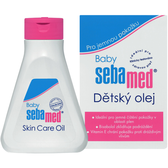 SebaMed Baby Olej pro čištění pokožky pod plenami pro děti 150 ml