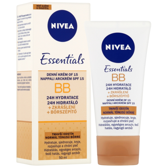 Nivea Essentials denní BB krém OF15, tmavší odstín 50 ml